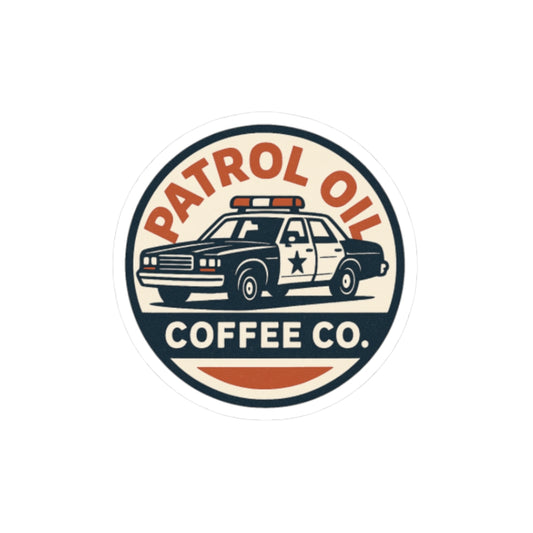 Vintage Patrol Car Sticker